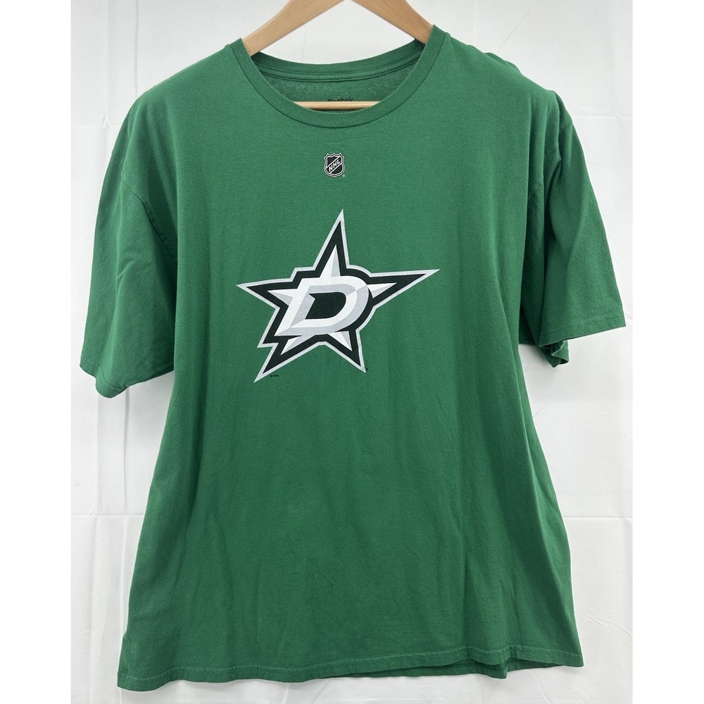 Reebox Men's Dallas Stars NHLPA‎ Speeza #19 Short Sleeve Shirt Hockey Logo Green